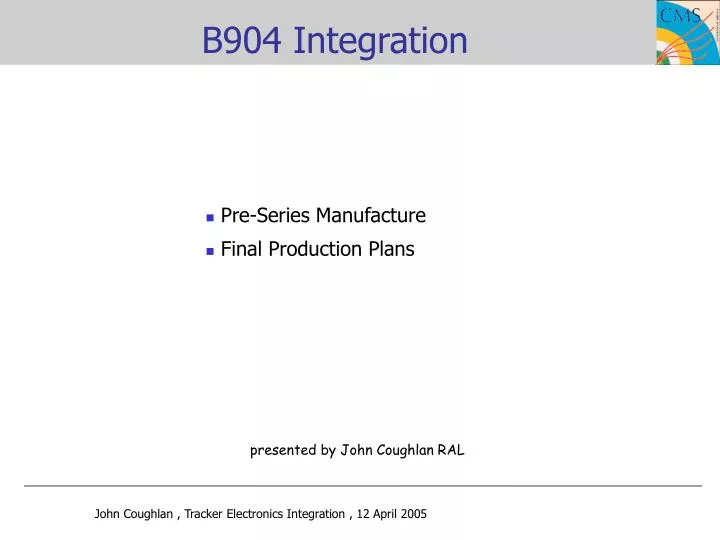 b904 integration