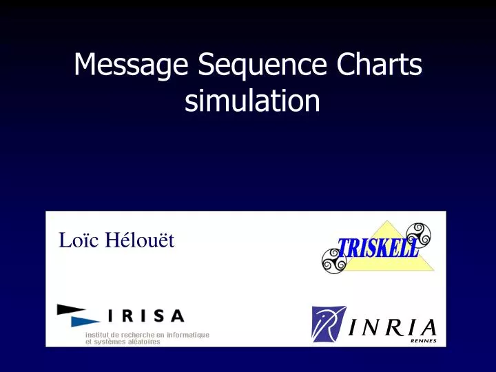 message sequence charts simulation