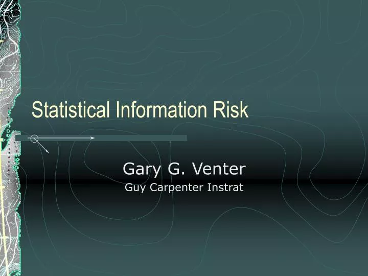 statistical information risk