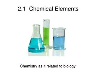 2.1  Chemical Elements