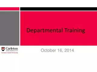 Departmental Training