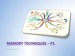 Memory techniques – p1