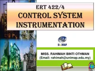 ERT 422/4 Control system instrumentation