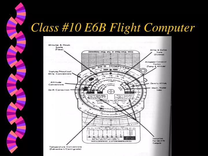 class 10 e6b flight computer