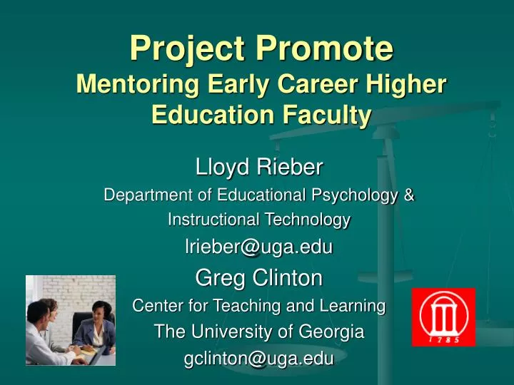 project promote mentoring early career higher education faculty