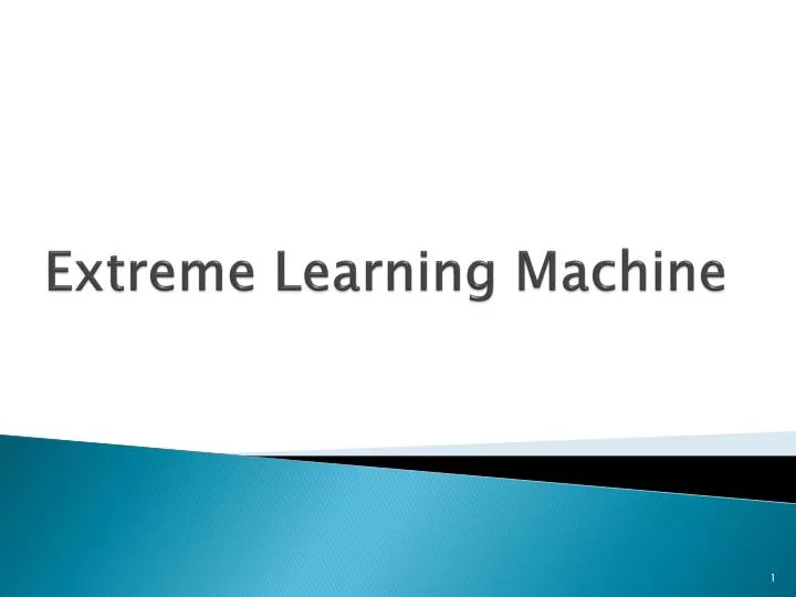 extreme learning machine