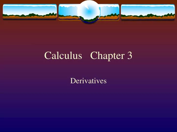 calculus chapter 3