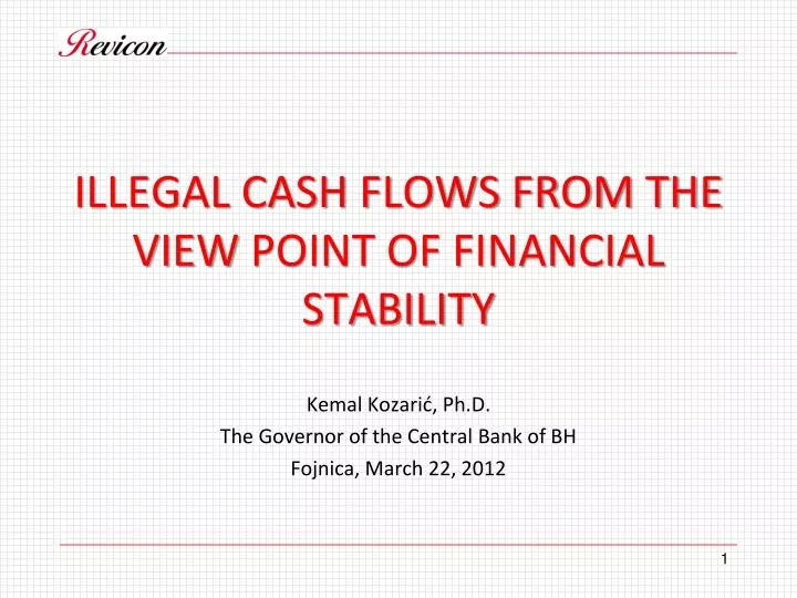 illegal cash flows from the view point of financial stability