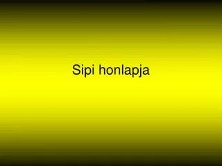 Sipi honlapja