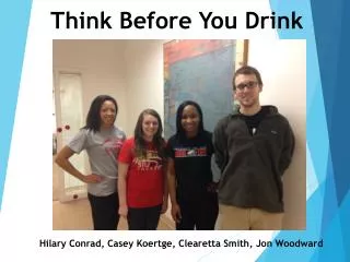 Think Before You Drink