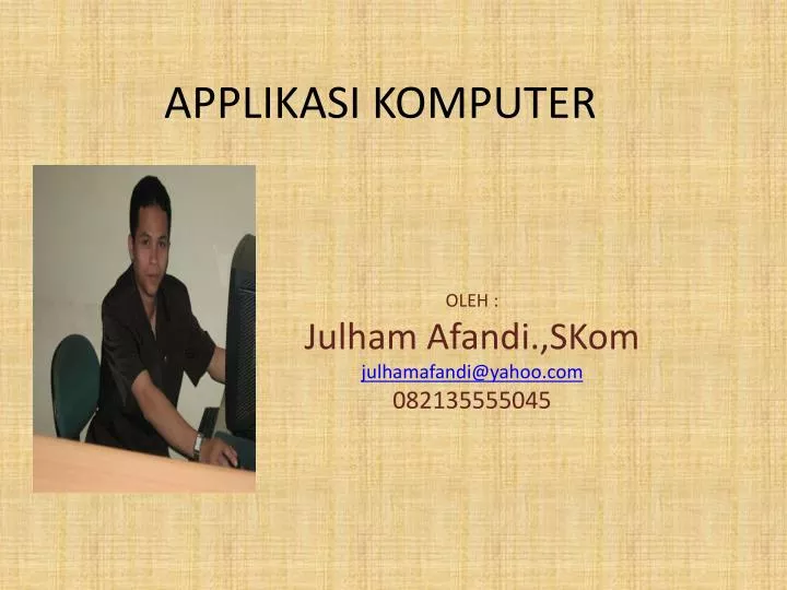 applikasi komputer