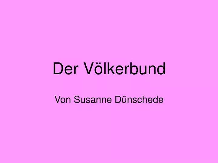 der v lkerbund