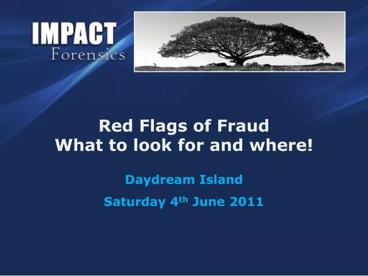 red flags of fraud what to look for and where