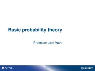 Basic probability theory