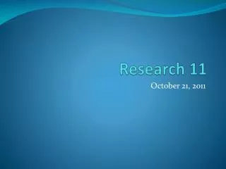 Research 11
