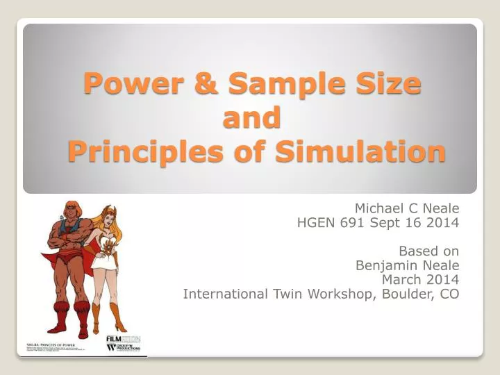 power sample size and principles of simulation