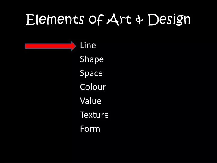 elements of art design