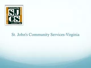 St. John ’ s Community Services-Virginia