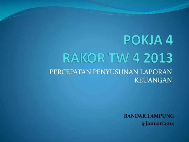 pokja 4 rakor tw 4 2013