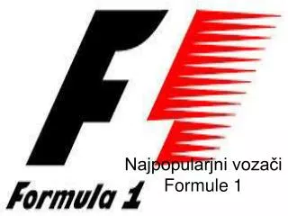 Najpopularjni vozači Formule 1