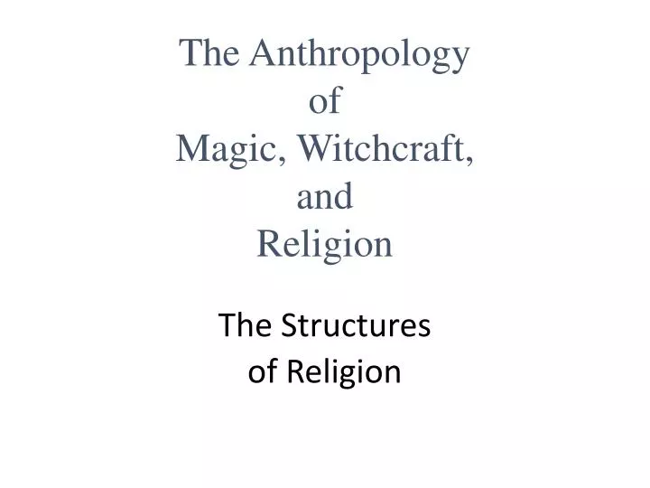 the structures of religion