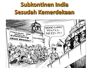 Subkontinen India Sesudah Kemerdekaan