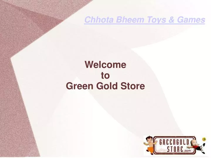 welcome to green gold store