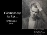 Rådmannens tanker… - slide 1