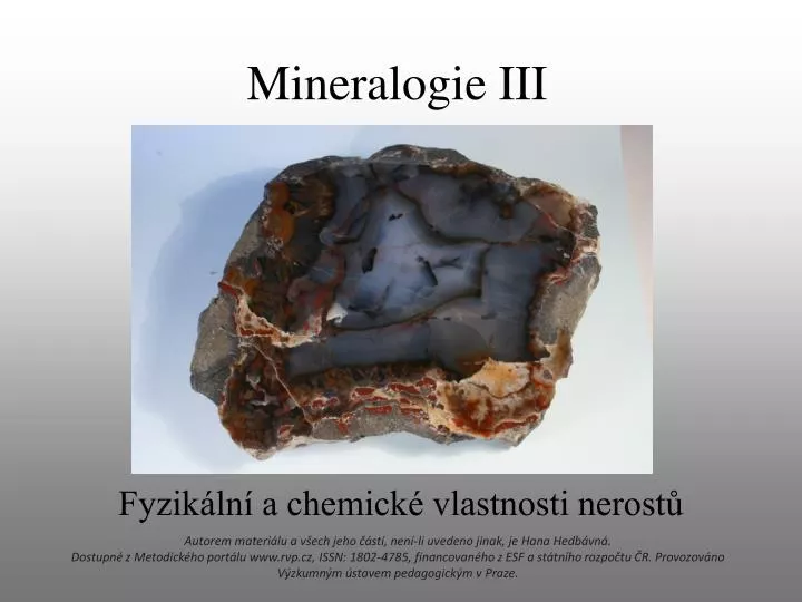 mineralogie iii