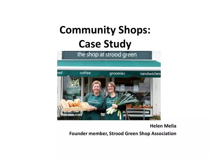community shops case study