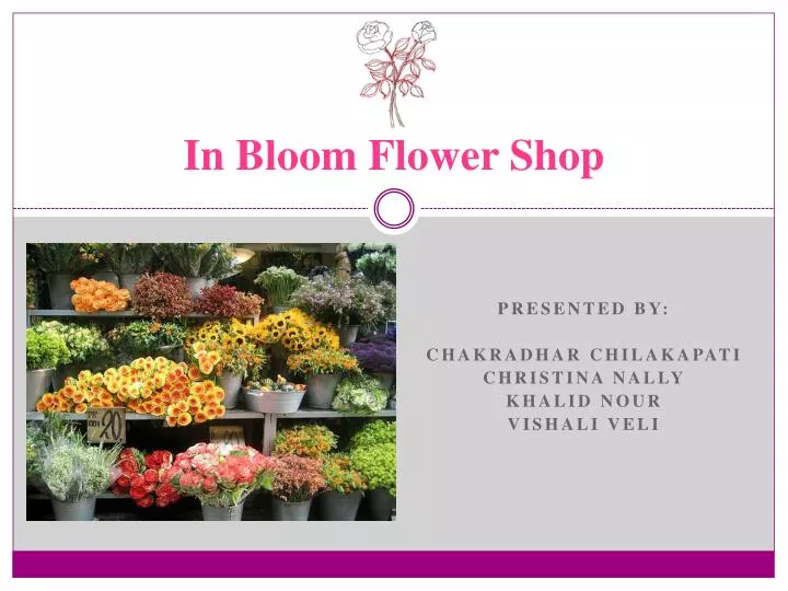 in bloom flower shop