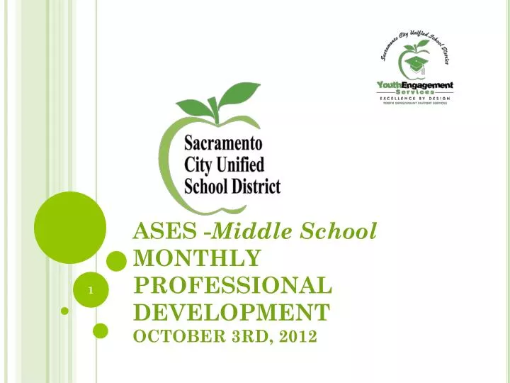 ases middle school monthly professional development october 3rd 2012