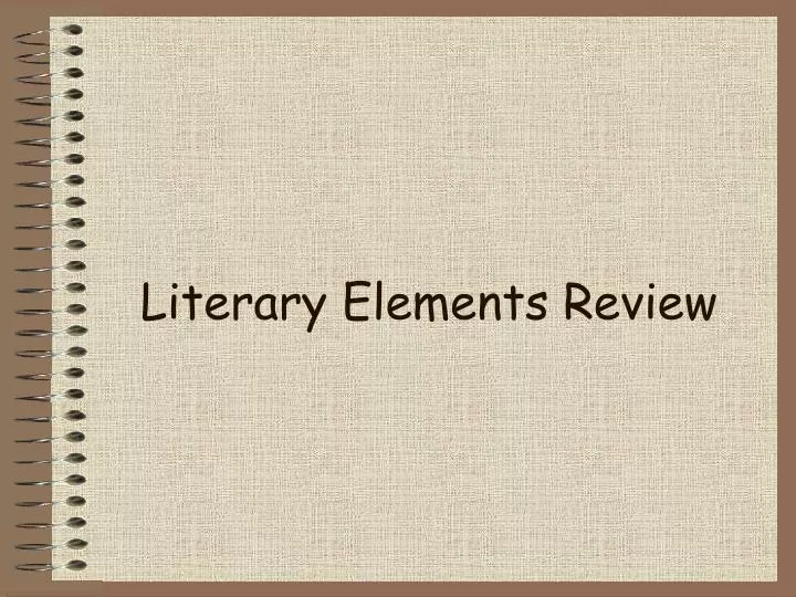 literary elements review