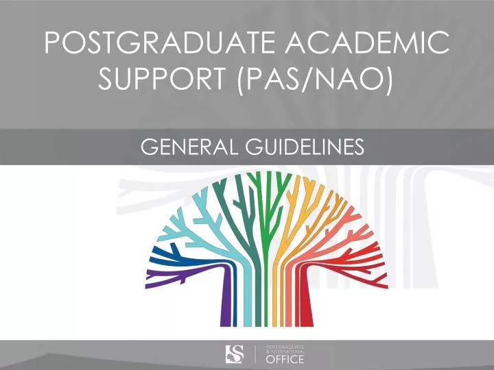 postgraduate academic support pas nao