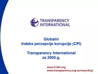 ti-bih transparency/surveys/#cpi