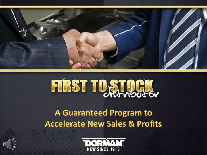 a guaranteed program to accelerate new sales profits