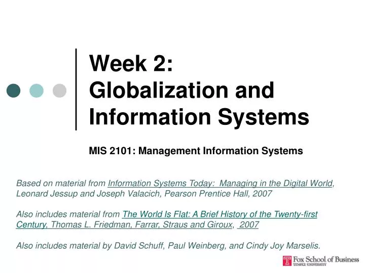 week 2 globalization and information systems