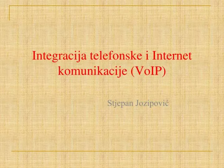 integracija telefonske i internet komunikacije voip