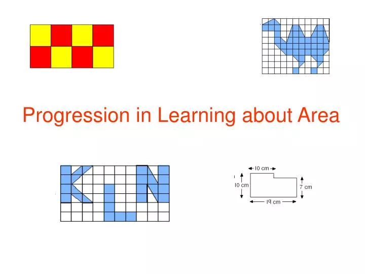progression in learning about area
