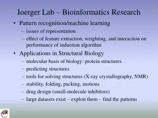 Ioerger Lab – Bioinformatics Research