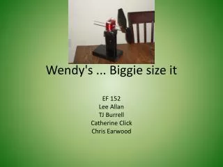 Wendy's ... Biggie size it