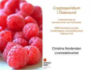 Christina Nordensten Livsmedelsverket