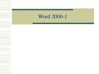 Word 2000-1