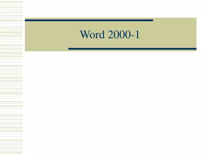word 2000 1