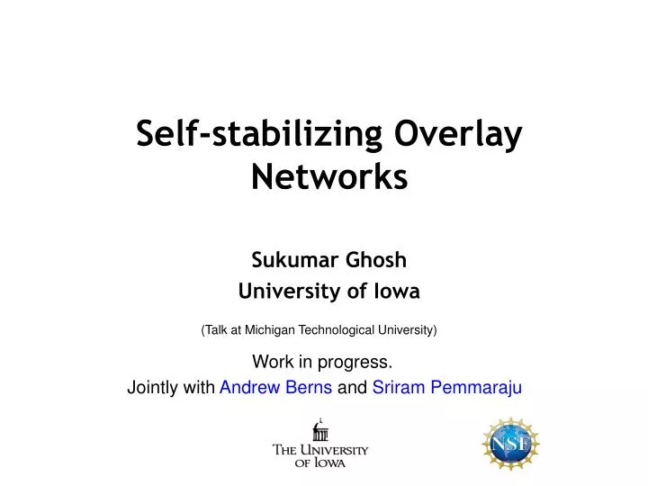 self stabilizing overlay networks