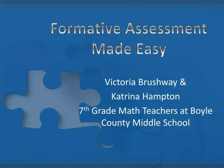 formative assessment made easy