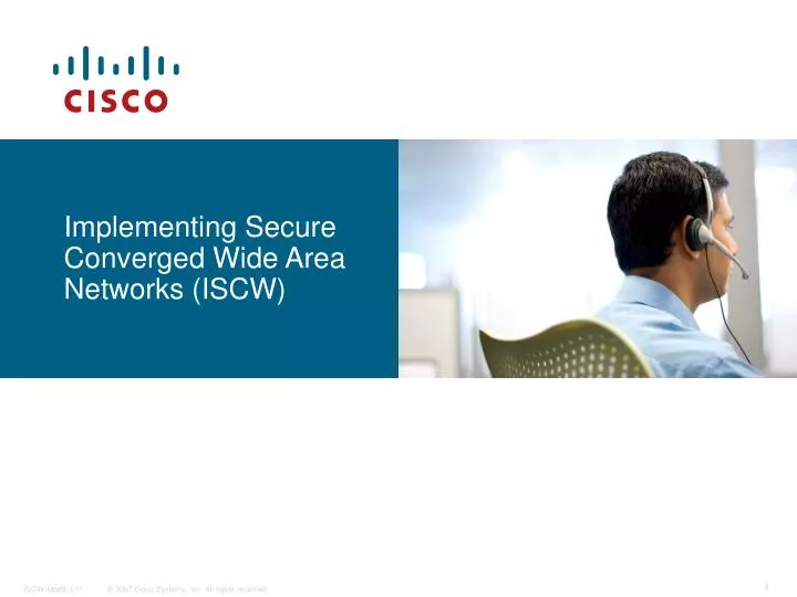 implementing secure converged wide area networks iscw