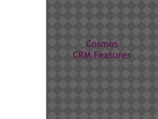 Cosmos CRM Features