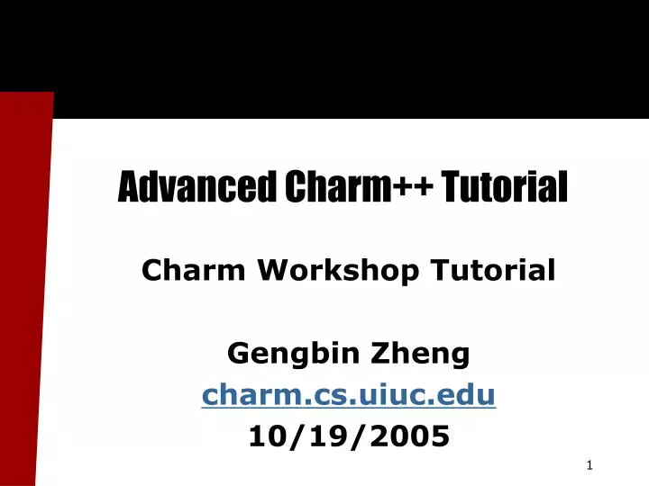 advanced charm tutorial