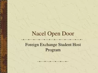 Nacel Open Door